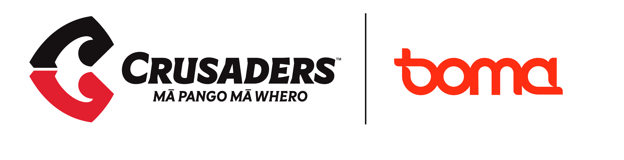 Crusaders Boma lockup black Crusaders Boma lockup black